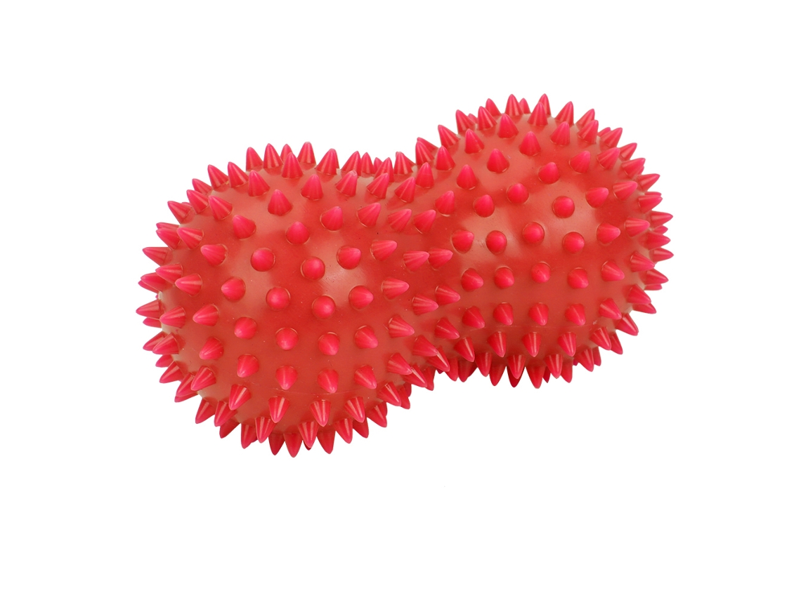 Vlrla-pelota De Masaje Espinosa De Cacahuete De Pvc Para Espalda Y Pie Masajeador Muscular Fitness Rojo