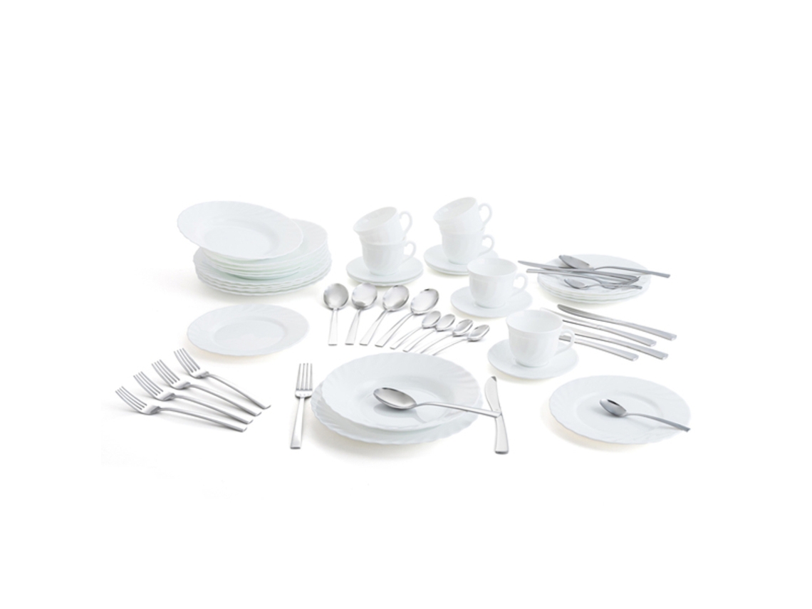 Set De Vajilla Luminarc Trianon Cubertería Vidrio (48 Pcs)