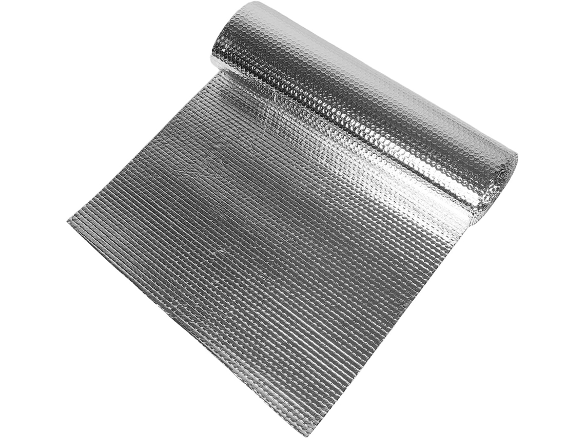 Rollo De Lámina De Aluminio Aislante Térmico 5m X 60cm Burbujas Para Aislamiento Reflectante De Radiador, Puerta De
