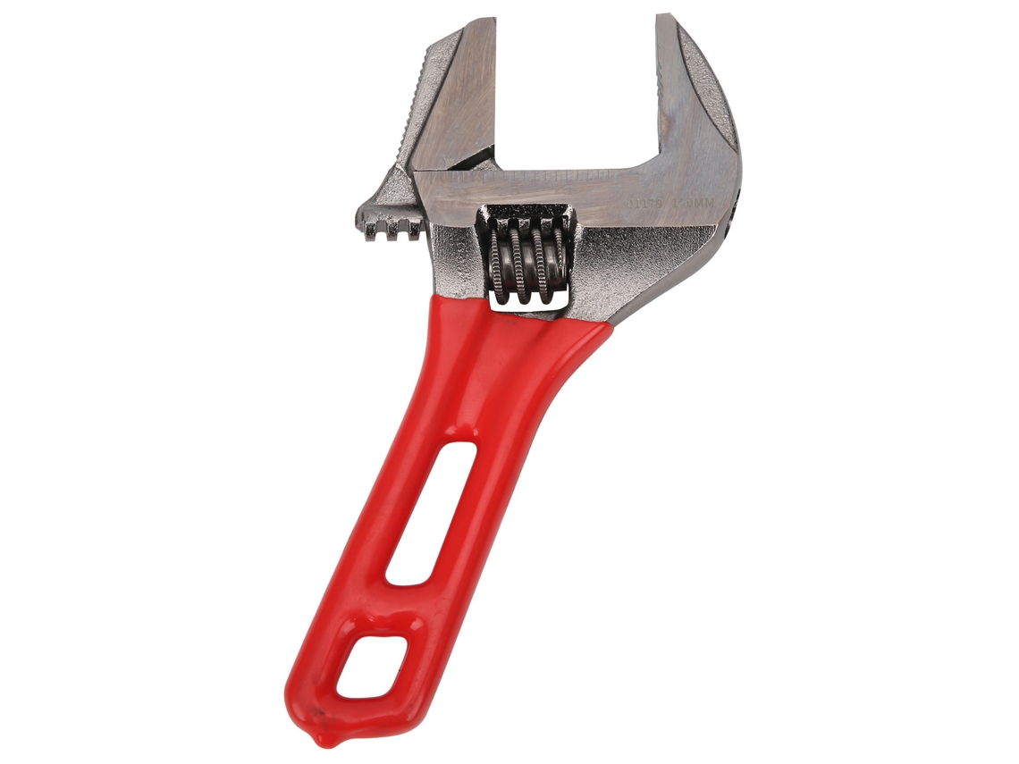 Llave inglesa ajustable de 34 mm de doble uso con mango cómodo.