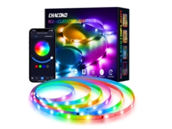 Tira de LED RGBIC de 10M con efecto de arco iris a prueba de agua Control de aplicación Bluetooth