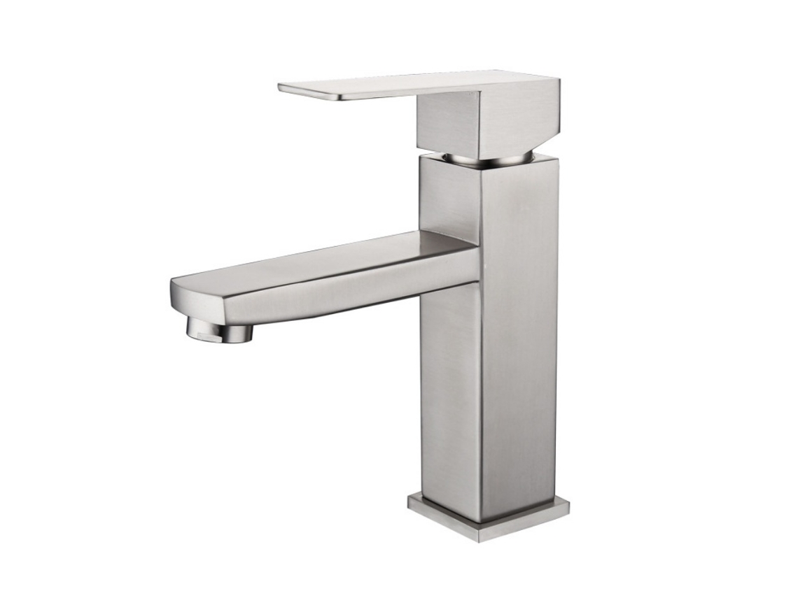 Grifo mezclador de agua fría y caliente en acero inoxidable Mdug (tipo A)