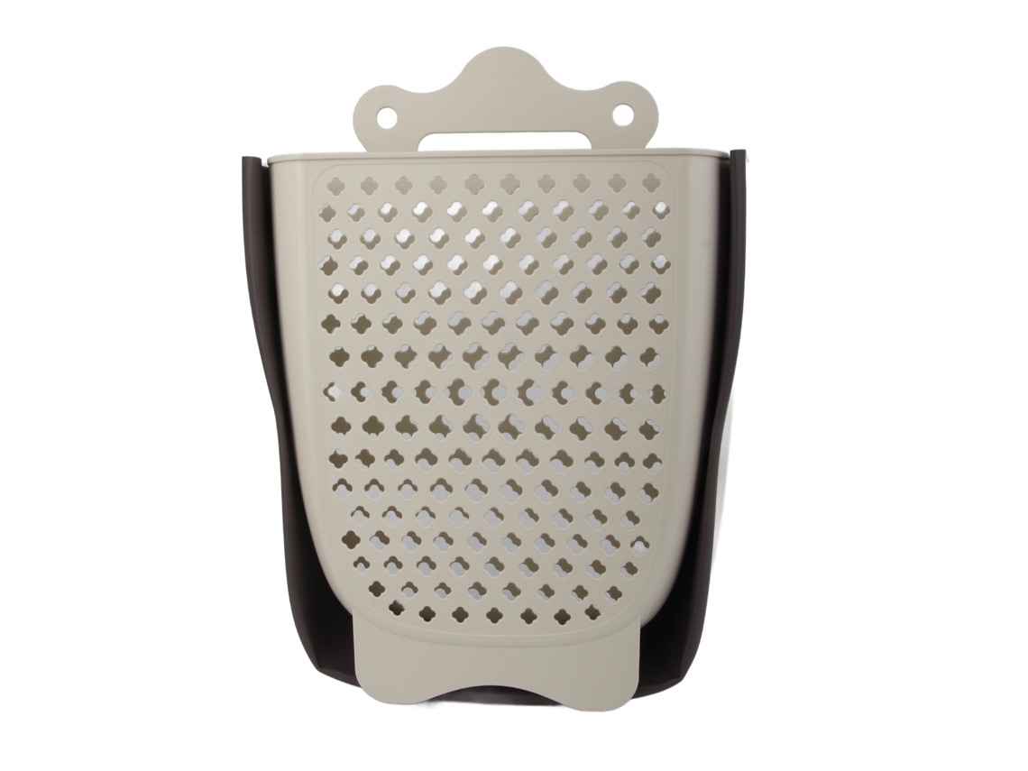 Cesto De Ropa Plegable Xl De Plástico Para Colgar En El Baño - Montaje En Pared Que Ahorra Espacio
