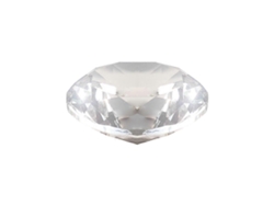 Pisapapeles decorativo de cristal K9 de 80 mm con forma de diamante, prisma de cristal arcoíris, decoración de mesas para bodas.