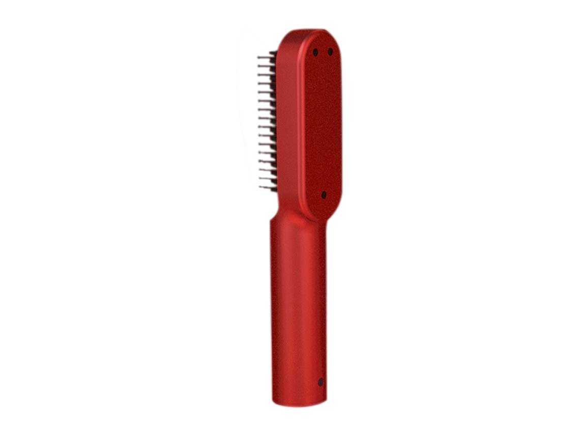 Mini Pente Alisador Elétrico Portátil Recarregável Multifuncional para Cabelos Lisos (2026) - Vermelho