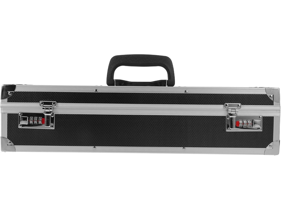 Estuche De Almacenamiento Con Cerradura De Combinación, Caja De Aluminio Para Cuchillos Con Doble Cierre.