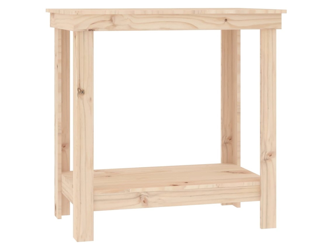 Maison Exclusive - Banco De Trabajo De Madera Maciza De Pino 80x50x80 Cm