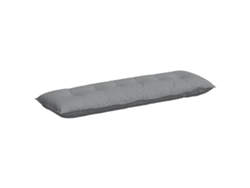 Cojín De Espalda Gris Claro 160 X 19 X 50 Cm Tela