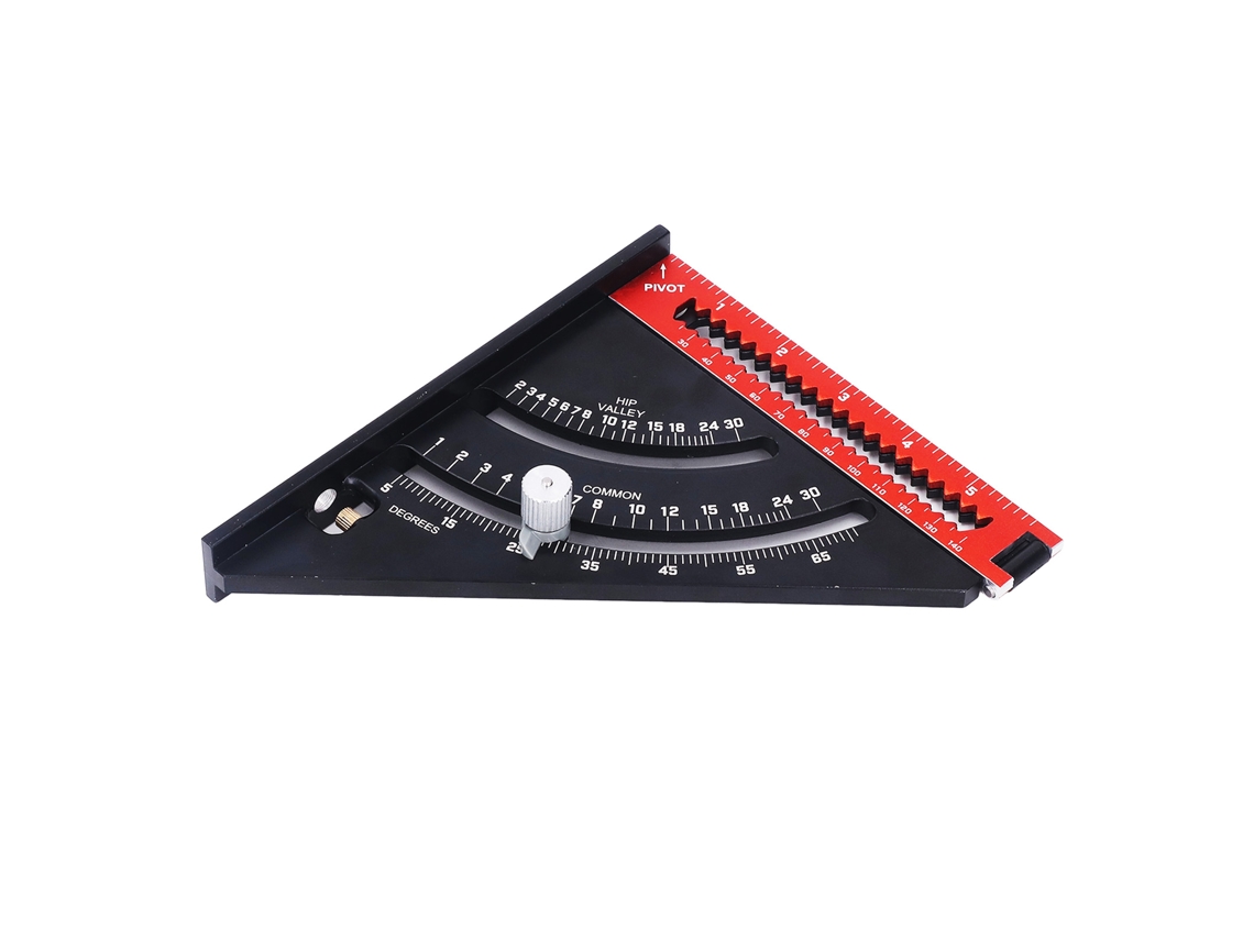 Regla triangular plegable de aleación de aluminio de 30x20x4 cm | Herramienta de medición sin marca