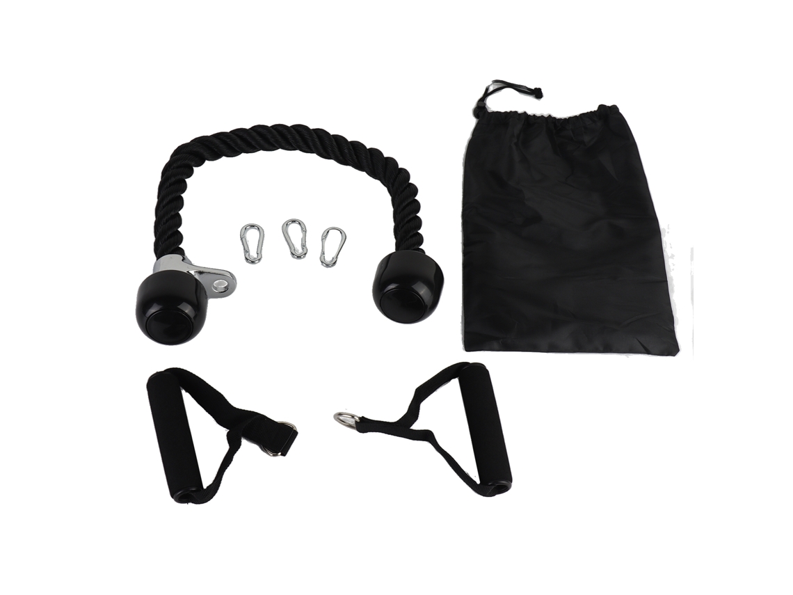 Cuerda Para Ejercicios De Tríceps Con Cable Y Gancho Para Accesorio De Tracción De Cortapelos De Gimnasio.