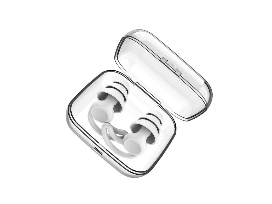 Tapones Para Los Oídos De Silicona Con Aislamiento Acústico Suave Blanco