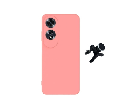Funda Carro Compativel para Oppo Oppo A60 PHONECARE Silicona Líquida Resistente Rosa