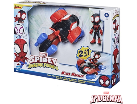 Figura de Acción SPIDEY AND HIS AMAZING FRIENDS Miles Morales Change 'N Go (Edad Mínima: 3 años)