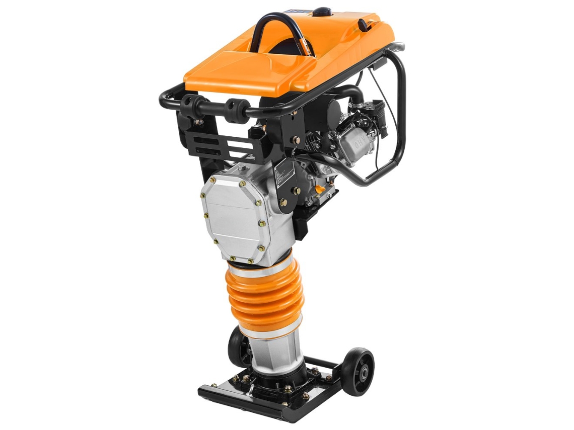 Compactador de suelos a gasolina de 196 cc y 6,5 CV Tekmaquinas Maquinaria de construcción y movimiento de tierras