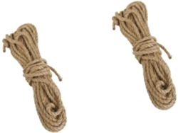 Juego De 2 Cordeles De Yute De 10 M Y 6 Mm De Diámetro, Cuerda Decorativa Natural.