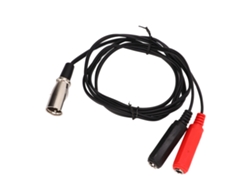 Cable adaptador XLR macho a doble conector hembra de 6,35 mm, 1,5 m, estéreo para canales izquierdo y derecho