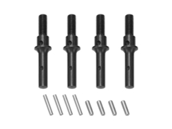 4 Piezas Eje De Accionamiento De Portal Delantero Y Trasero De Acero Para Fms Fcx24 Coche Rc 1/24 Accesorios De Mejora