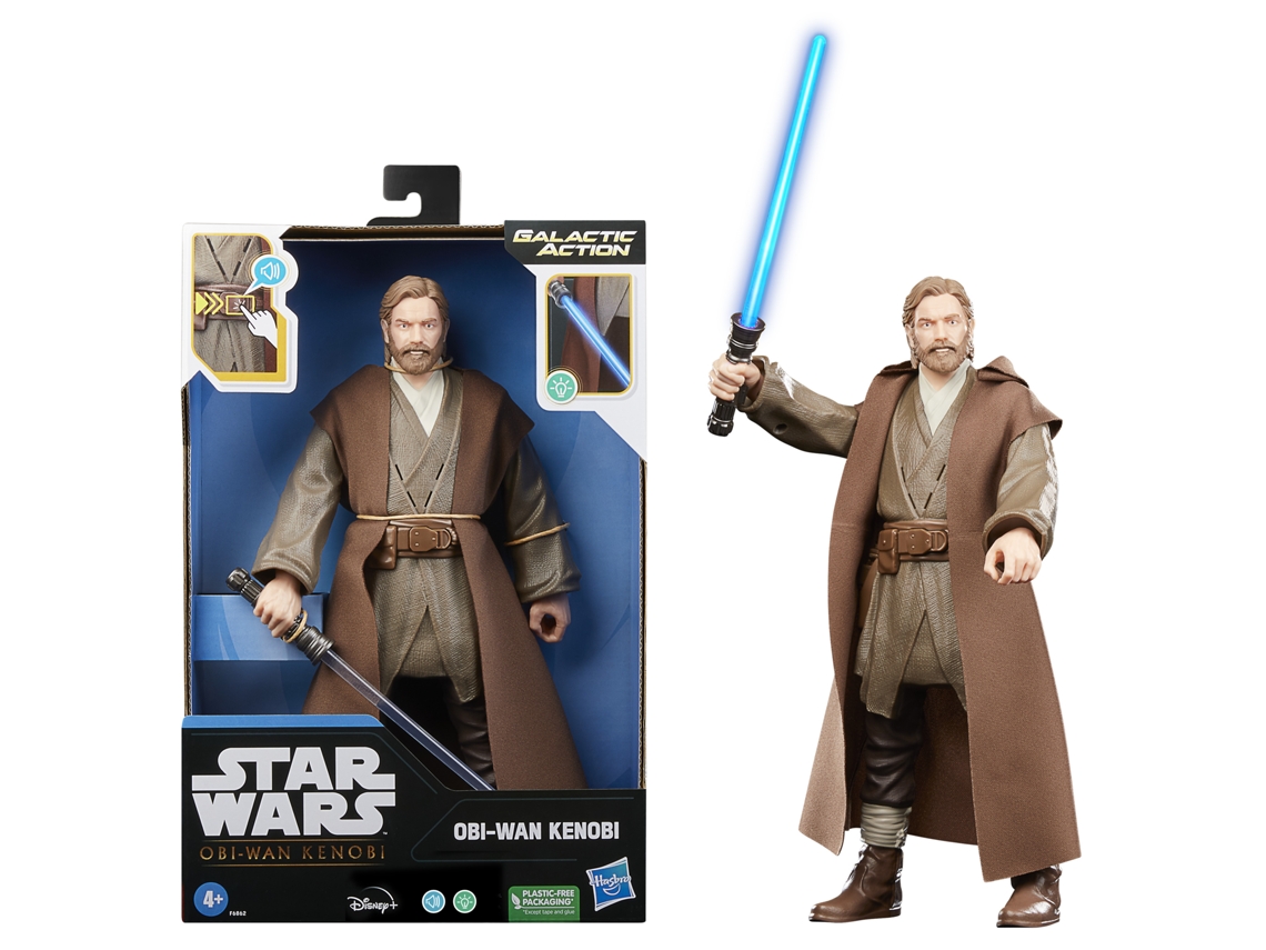 STAR WARS Galactic Action Obi-Wan Kenobi Figura STAR WARS 4 Años