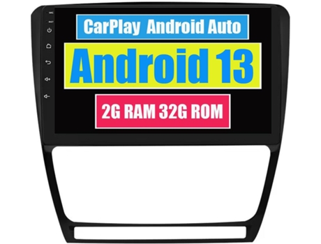 Autoradio Multimedia ROVERONE para Skoda Octavia 2 A5 2007 - 2013 CarPlay Android Coche Radio Bluetooth Navegación