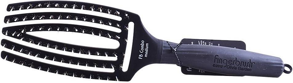 Cepillo para el Pelo OLIVIA GARDEN Fingerbrush Combo Medium (Negro)