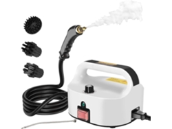 Limpiador a vapor multifuncional de alta presión con 6 velocidades, apto para descontaminación de cocinas y coches, color negro.