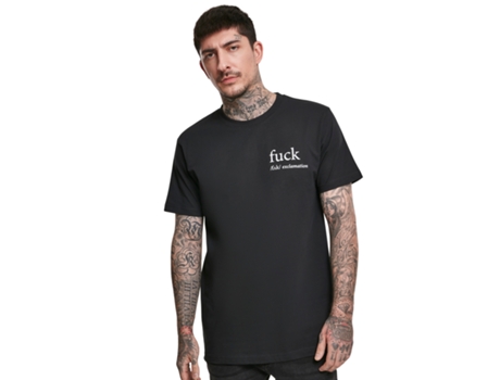 Camiseta MISTER TEE Tallas Grandes Fck Negro (3XL)