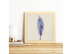 Póster NACNIC de Flores y Naturaleza. Cuadrada Azul Para Mí, Ilustrada con Dibujos A Color.