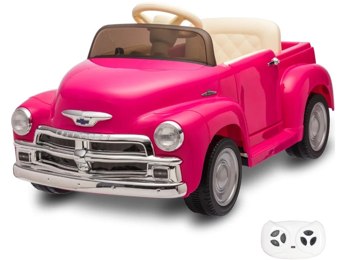 Vehículo Eléctrico Para Niños - Coche Chevrolet 3100 12v - 1 A 6 Años - Rosa