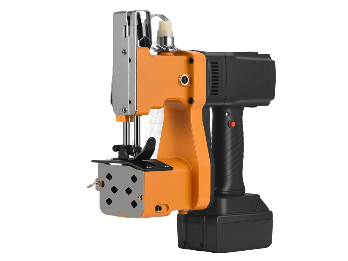 Máquina de coser portátil, batería de litio, funcionamiento de alta eficiencia, color amarillo (OEM)