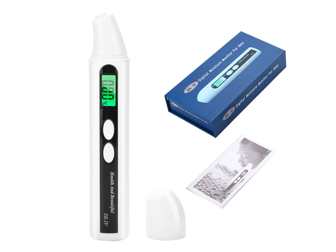 Analizador digital LCD para medir la humedad y la grasa de la piel (0-99,9 %) Detector de prueba