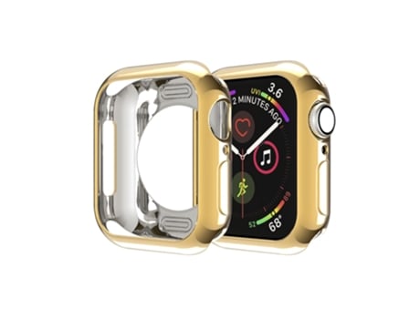 Apple Watch Series 5 y 4 Funda protectora con orificio redondo y revestimiento de TPU de 40 mm (dorado)