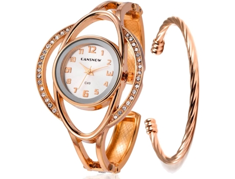 VEANXIN Relojes digitales para hombre Reloj de pulsera multifuncional resistente al agua-Oro