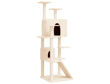 Rascador Para Gatos VIDAXL Con Postes De Sisal Crema 153 cm