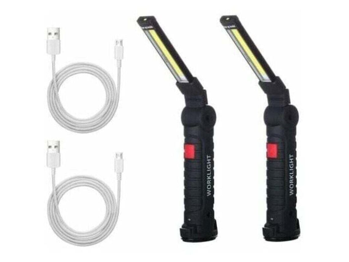 Linterna De Trabajo Led Cob Recargable, Luz De Taller, Linterna