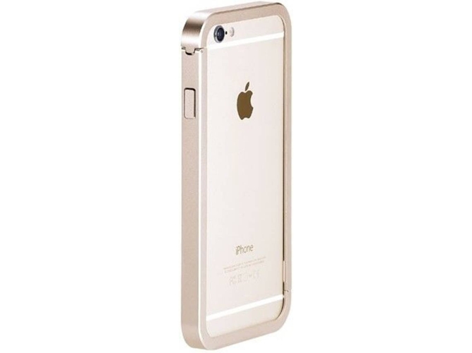Funda iPhone 6, 6s, 7, 8 JUST MOBILE Bumper AluFrame Dorado