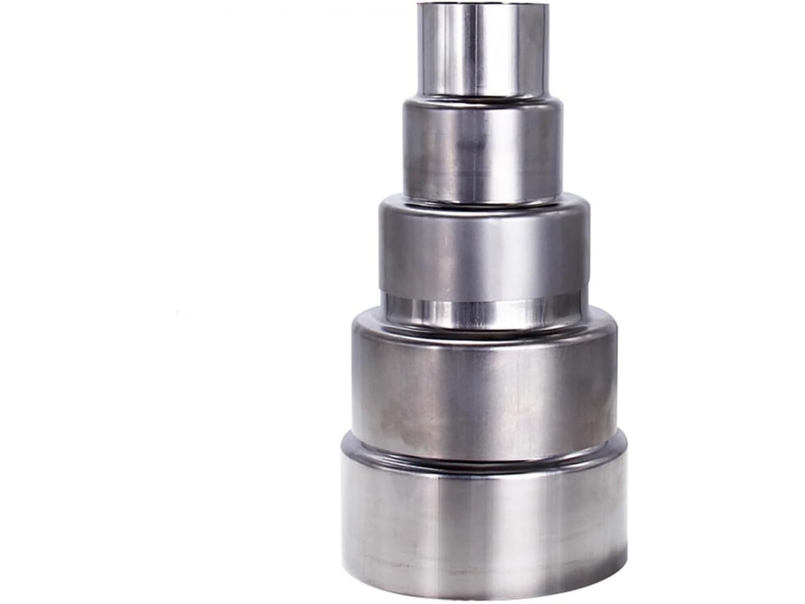 Reductor De Extensión Tubería, 1 Unidad, Conector Tubo Reductor Tubería Humo Acero Inoxidable, Adaptador Ch...