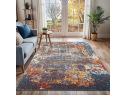 Alfombra LIVABLISS Abstracta moderna Multicolor/Azul 120x170
