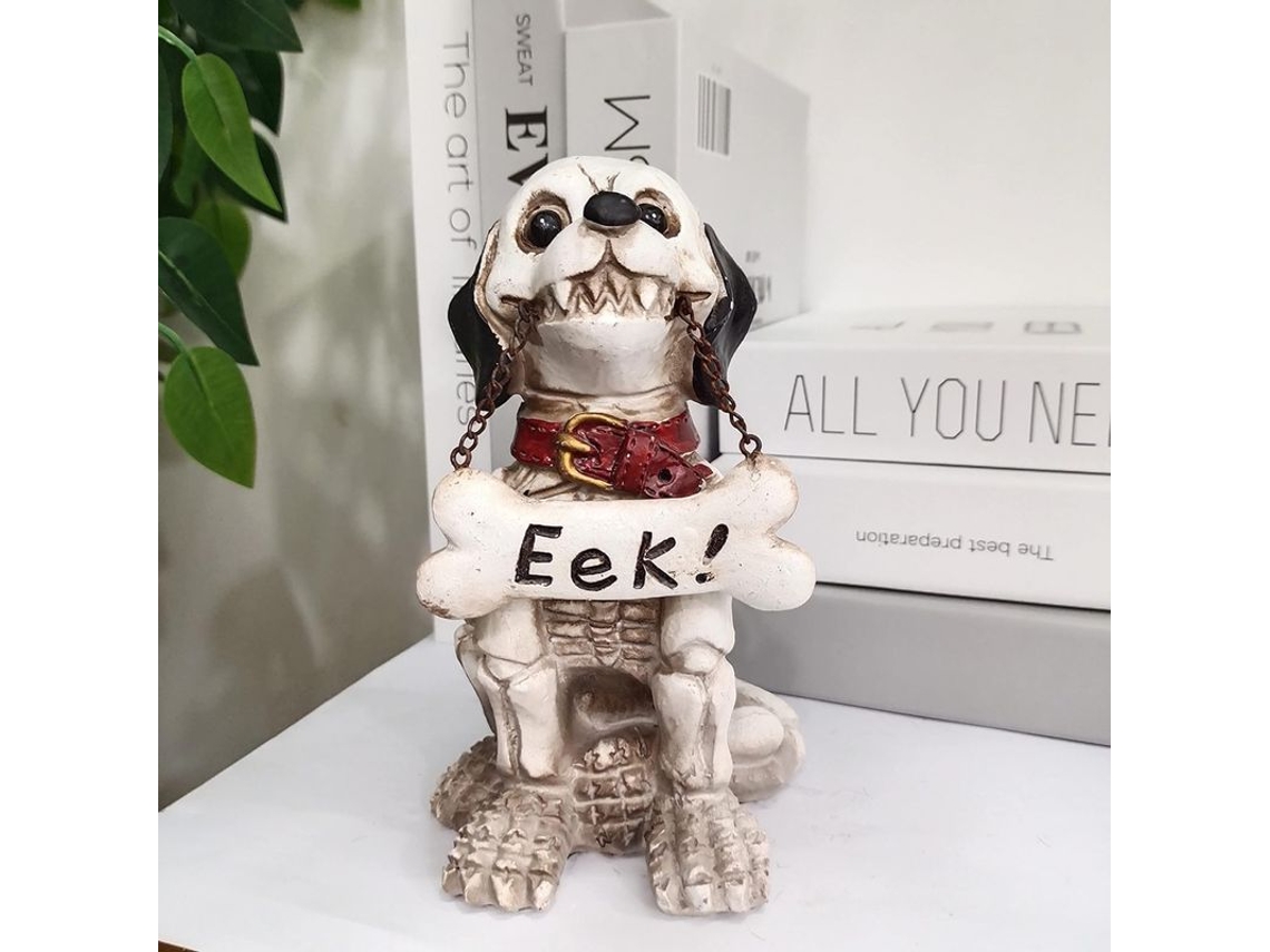 Decoración De Perro Fantasma Para Halloween, Perro Esqueleto, Cabeza De Calavera, Adorno Creativo