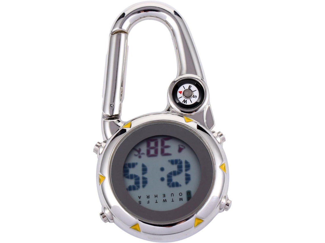 Reloj De Bolsillo Impermeable Y Luminoso Para Mochilas Con Brújula, Reloj Colgante