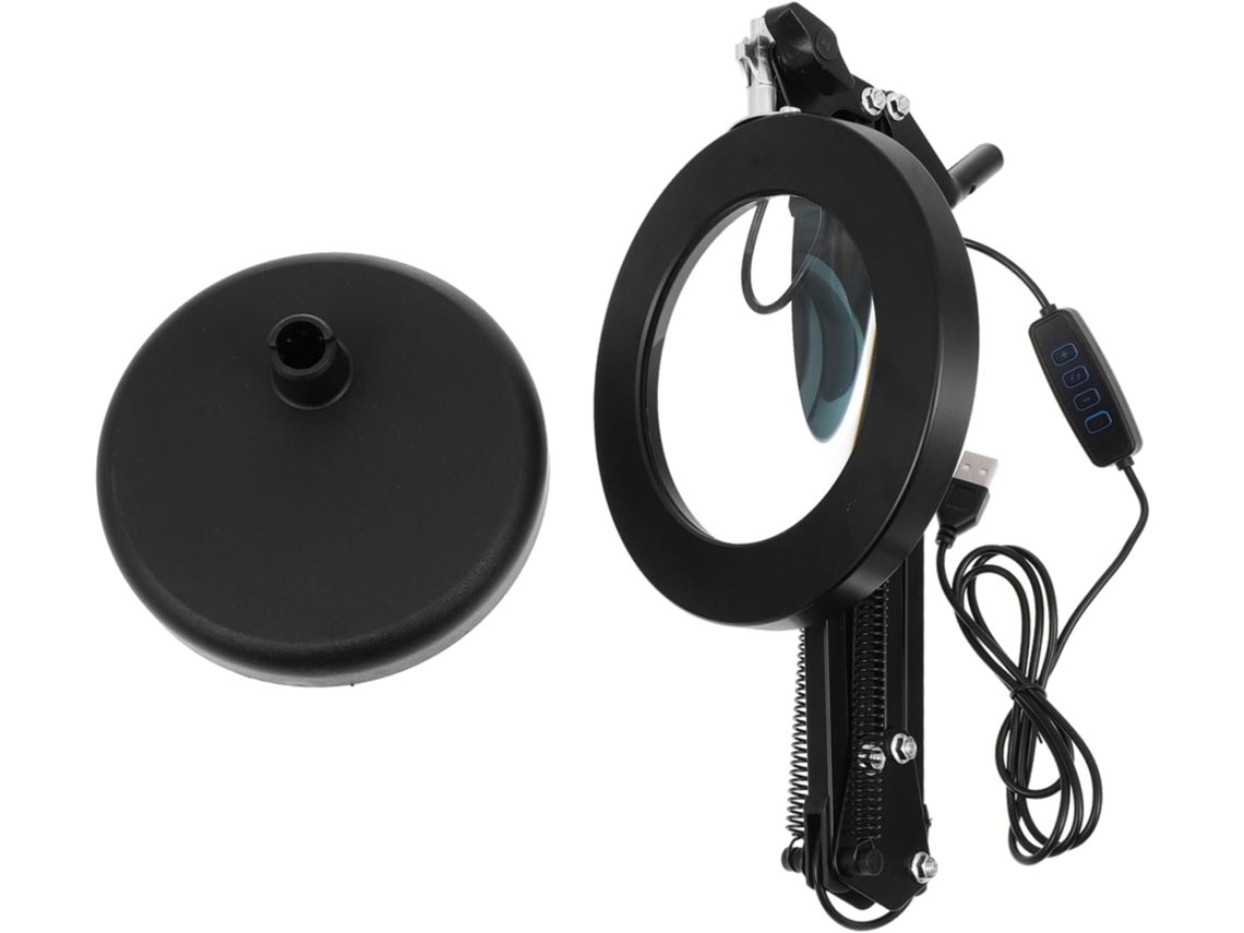 Lámpara De Aumento Led Multifuncional Para Lectura, Uso De Escritorio, Manualidades, Belleza, Iluminación Visual Óptima.