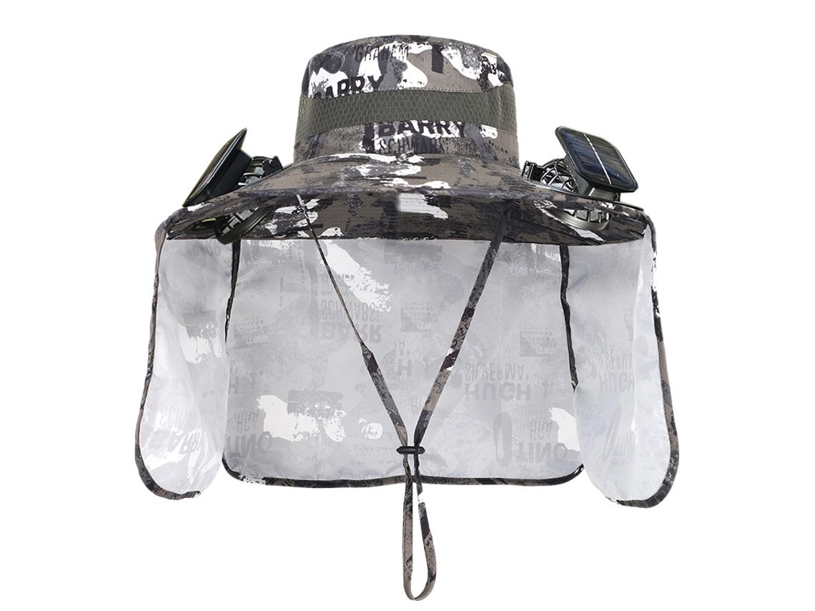 Sombrero Solar Chrui Con Ventilador Doble Y Protección Upf 50+ (s2)