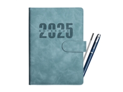 Cuaderno A5 2025, Agenda De Cuero, De 1 Página Por Día, Planificador De Objetivos Sin Fecha, De Horario Diario