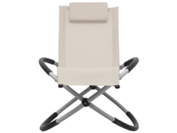 Tumbona | Tumbona De Exterior | Silla Para Niños Acero Color Crema Wsd605445