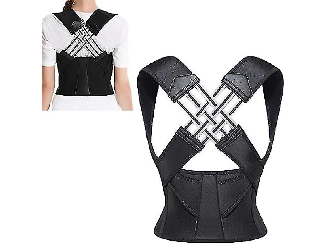 Cinturón corrector de postura ajustable para soporte de espalda, unisex, para oficina, hogar, gimnasio, enderezador de espalda XXL
