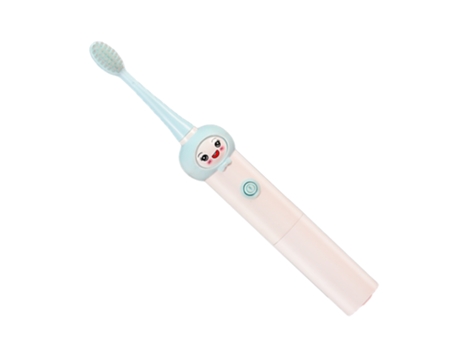 Cepillo de dientes eléctrico ZMDECQNA para niños sónico con batería 2-9 años cabeza de cerdas suaves (azul)