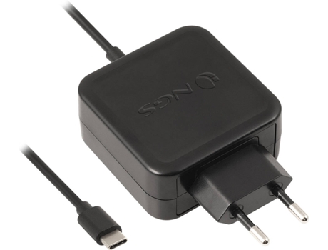 Cargador Tipo-C NGS W-45 Automático (Compatilble com PC y Tablet - Negro - 10 x 6 x 3 cm)