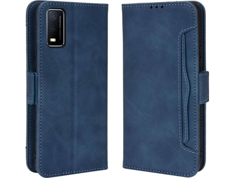 Funda Vivo Y3S 2021 HFS-HOUSE Cartera Azul