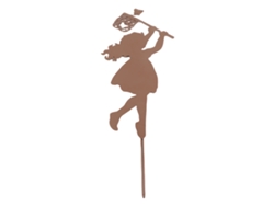 Silueta Infantil De Metal Para Decoración De Jardín, Escultura De Jardín.
