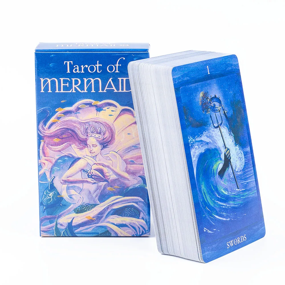 Cartas Del Tarot De La Sirena De 10,3 X 6 Cm: Una Criatura Hermosa Y Sensual, 78 Cartas.