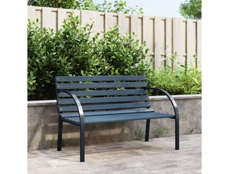 MAISON EXCLUSIVE Banco de jardín madera gris 120 cm